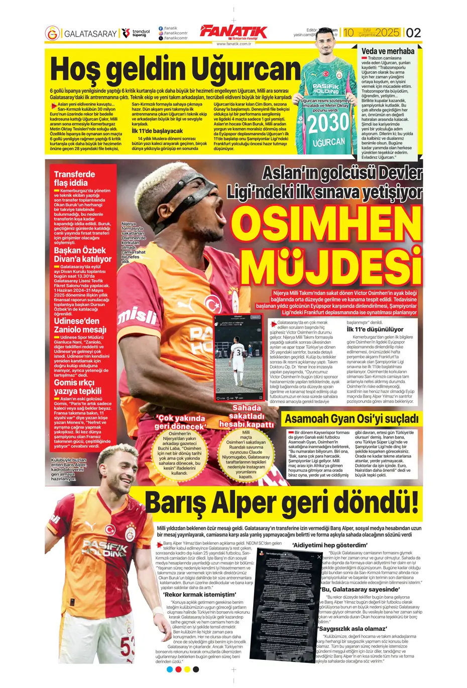 "Mühendislik harikası Domenico Tedesco" | Sporun manşetleri - 21