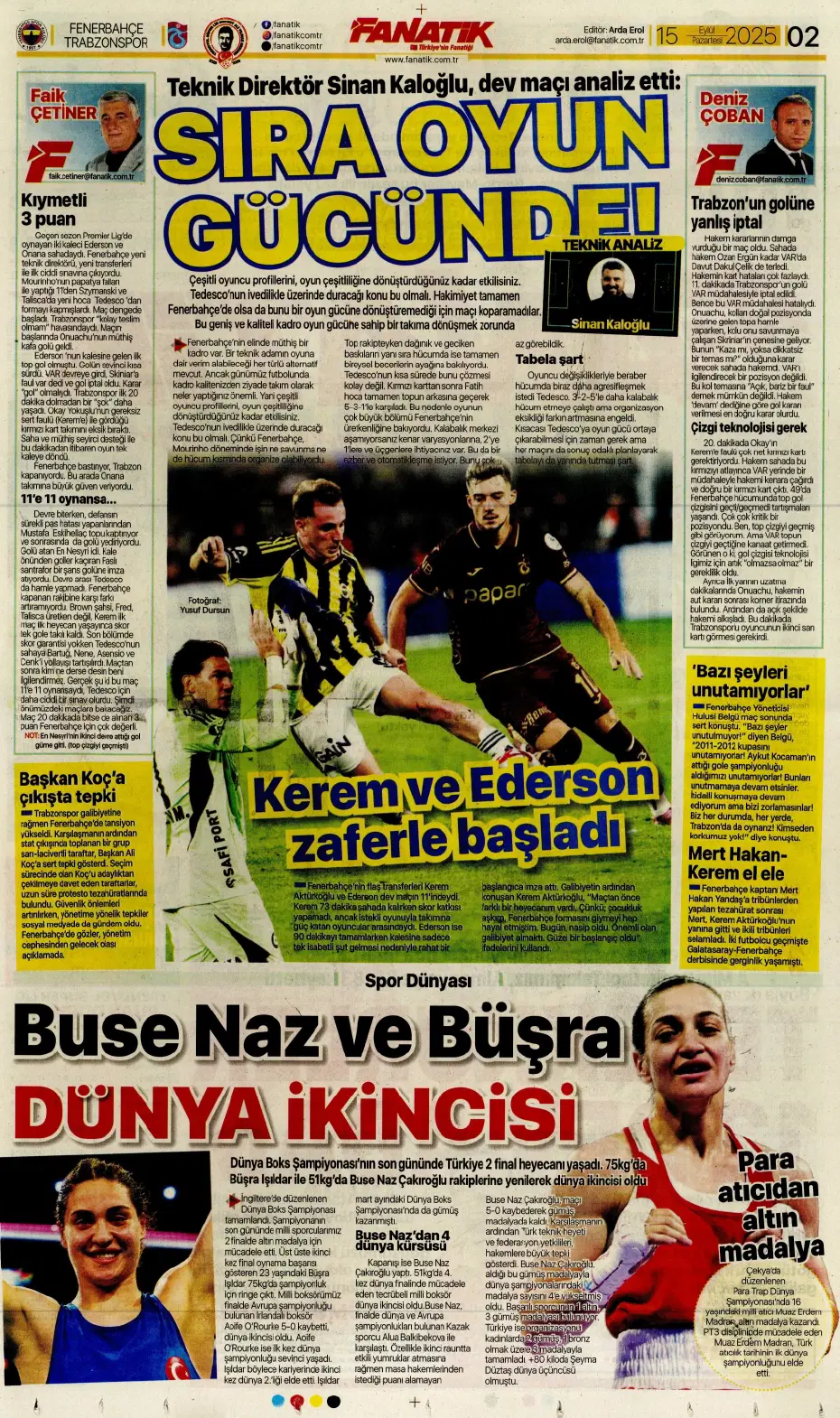 "Galatasaray'da Leroy Sane sıkıntısı" | Sporun manşetleri - 25