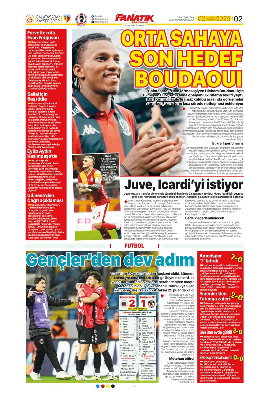 "Lookman peşinata kurban gitti" | Sporun manşetleri - 40