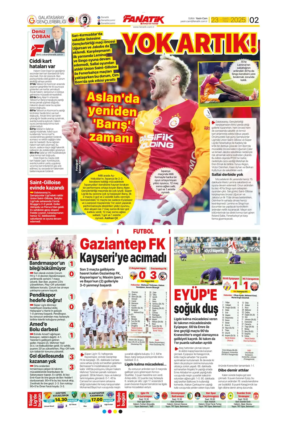 "Jadon Sancho bedavaya Fenerbahçe'ye" | Sporun manşetleri - 21
