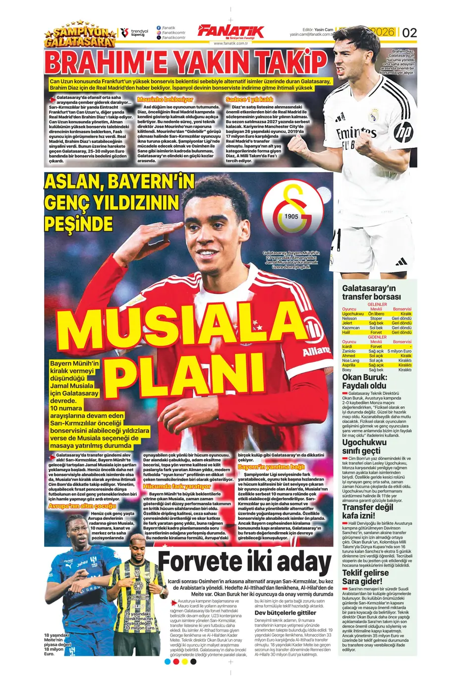 "Darwin Nunez geliyor" | Sporun manşetleri - 21