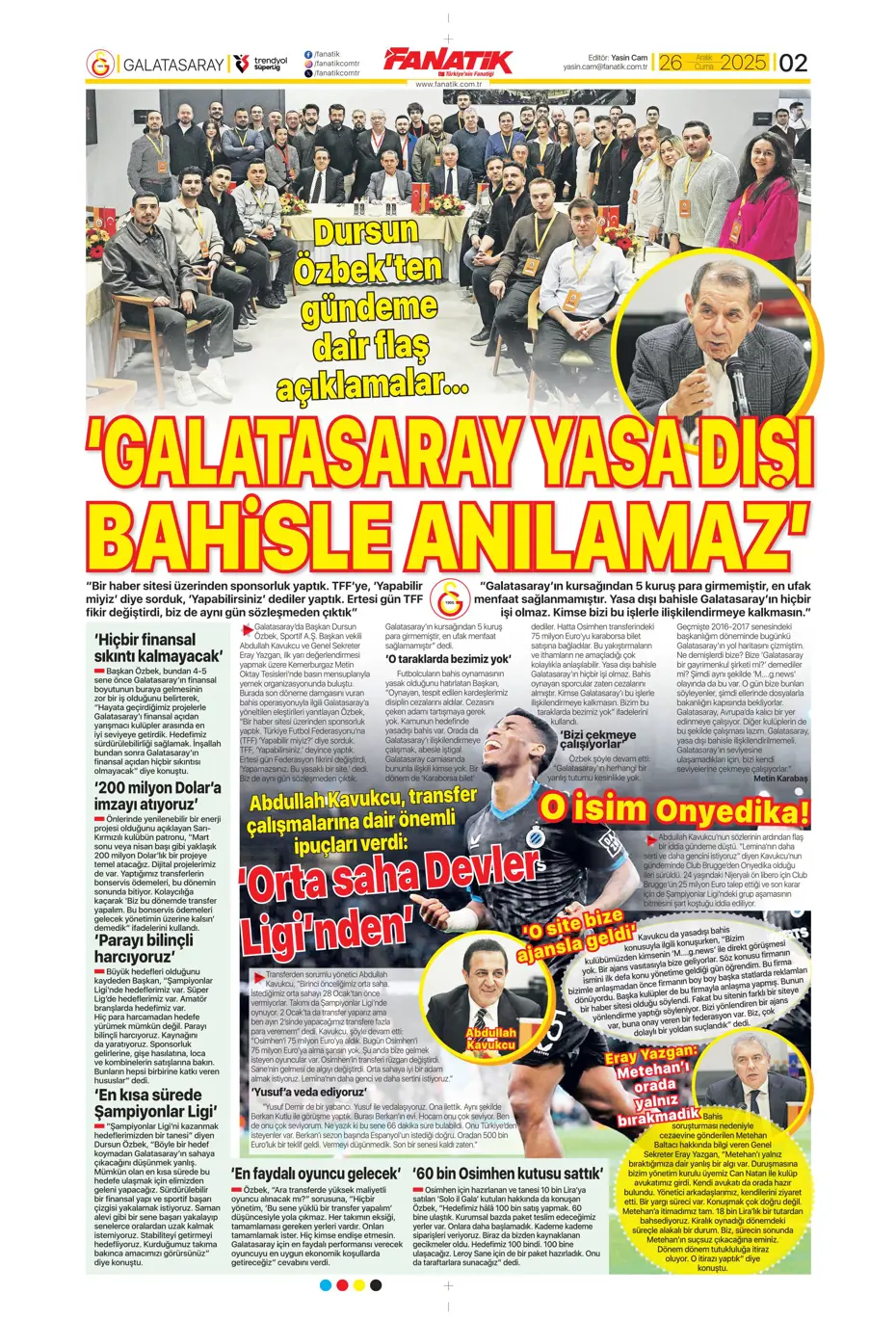 "Kerem Aktürkoğlu'na beklenmedik talip çıktı" | Sporun manşetleri - 19