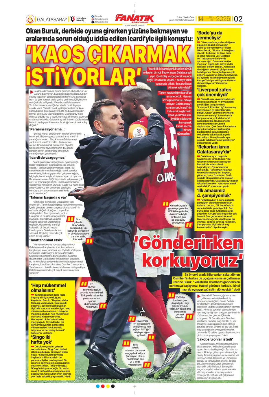 "Beşiktaş'ta İrfan Can Kahveci sürprizi" | Sporun manşetleri - 30 "Beşiktaş'ta İrfan Can Kahveci sürprizi" | Sporun manşetleri - 30