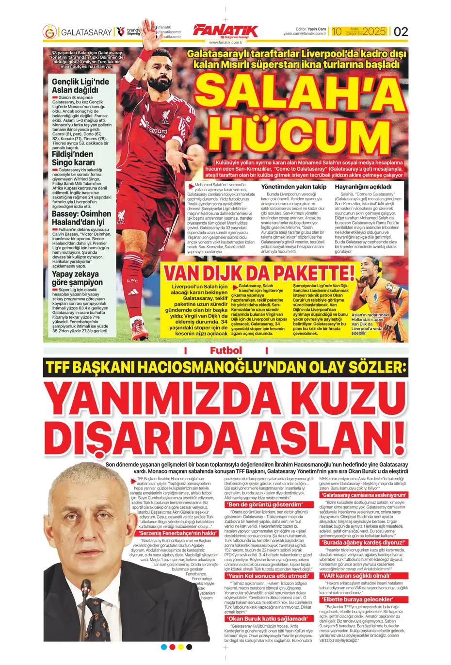 "Galatasaray 10 saniyede yıkıldı" | Sporun manşetleri - 28