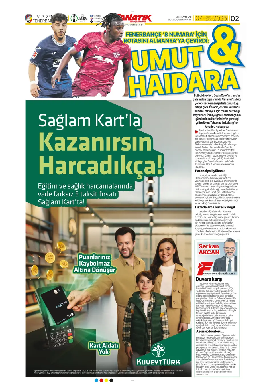 "Hakem Fenerbahçe'nin 2 puanını çaldı" | Sporun manşetleri - 32