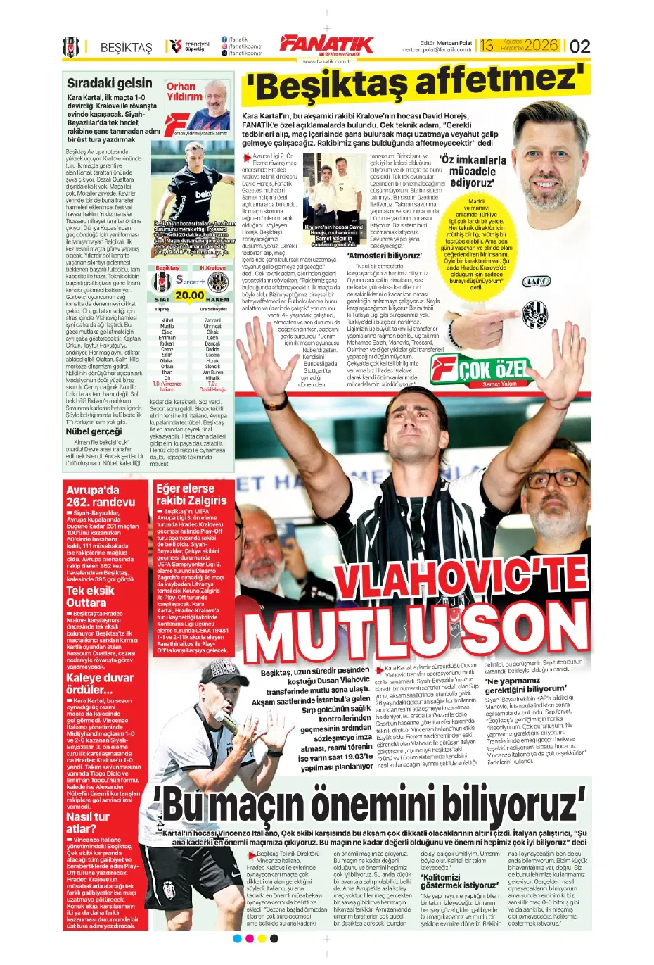 Yüksel Yıldırım, Fenerbahçe'den flaş bir transfer yapıyor | Sporun manşetleri - 17 Yüksel Yıldırım, Fenerbahçe'den flaş bir transfer yapıyor | Sporun manşetleri - 17