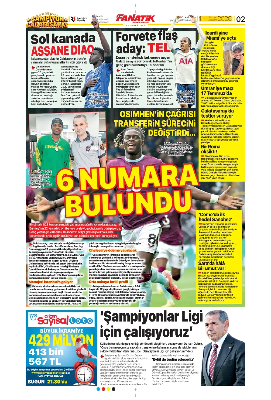 Kerem Aktürkoğlu için rekor teklif | Sporun manşetleri - 21