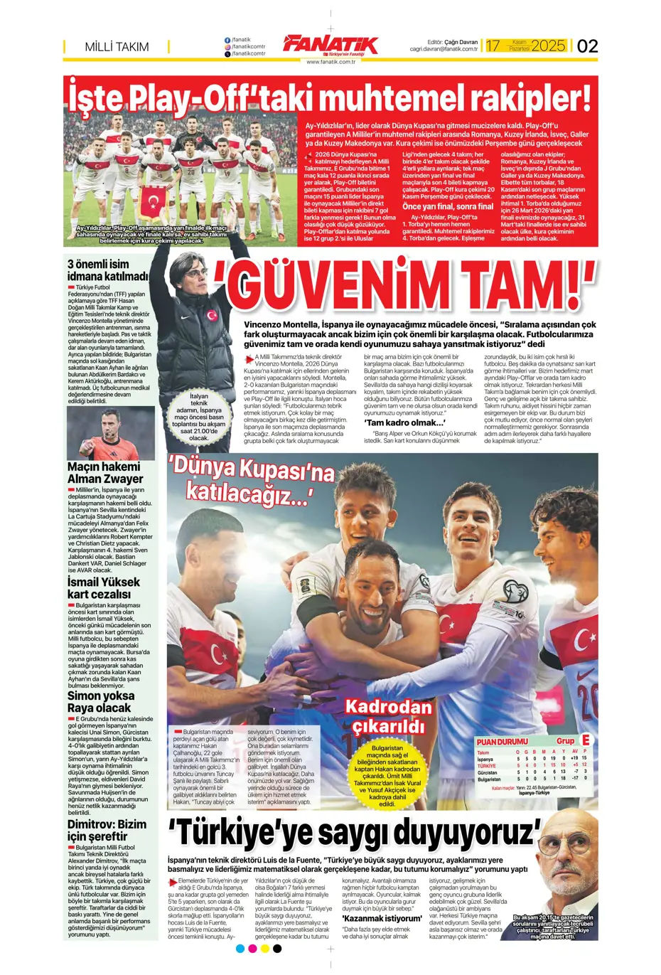 "Tedesco ilk bileti kesti: "Kendine takım bul" | Sporun manşetleri - 30 "Tedesco ilk bileti kesti: "Kendine takım bul" | Sporun manşetleri - 30