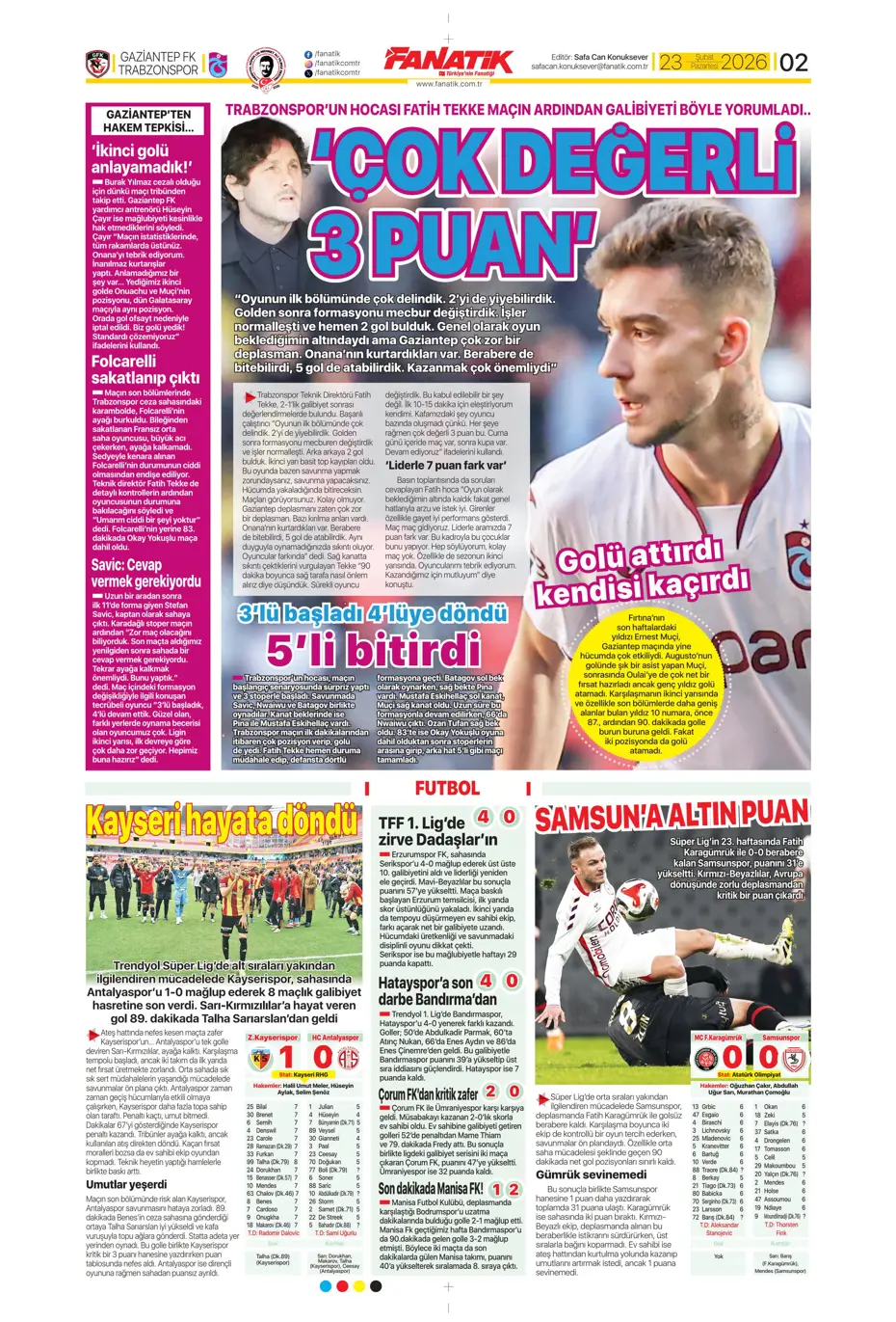 "Fenerbahçe'ye Galatasaray dopingi: Whatsapp grubunda bayram havası" | Sporun manşetleri - 29 "Fenerbahçe'ye Galatasaray dopingi: Whatsapp grubunda bayram havası" | Sporun manşetleri - 29