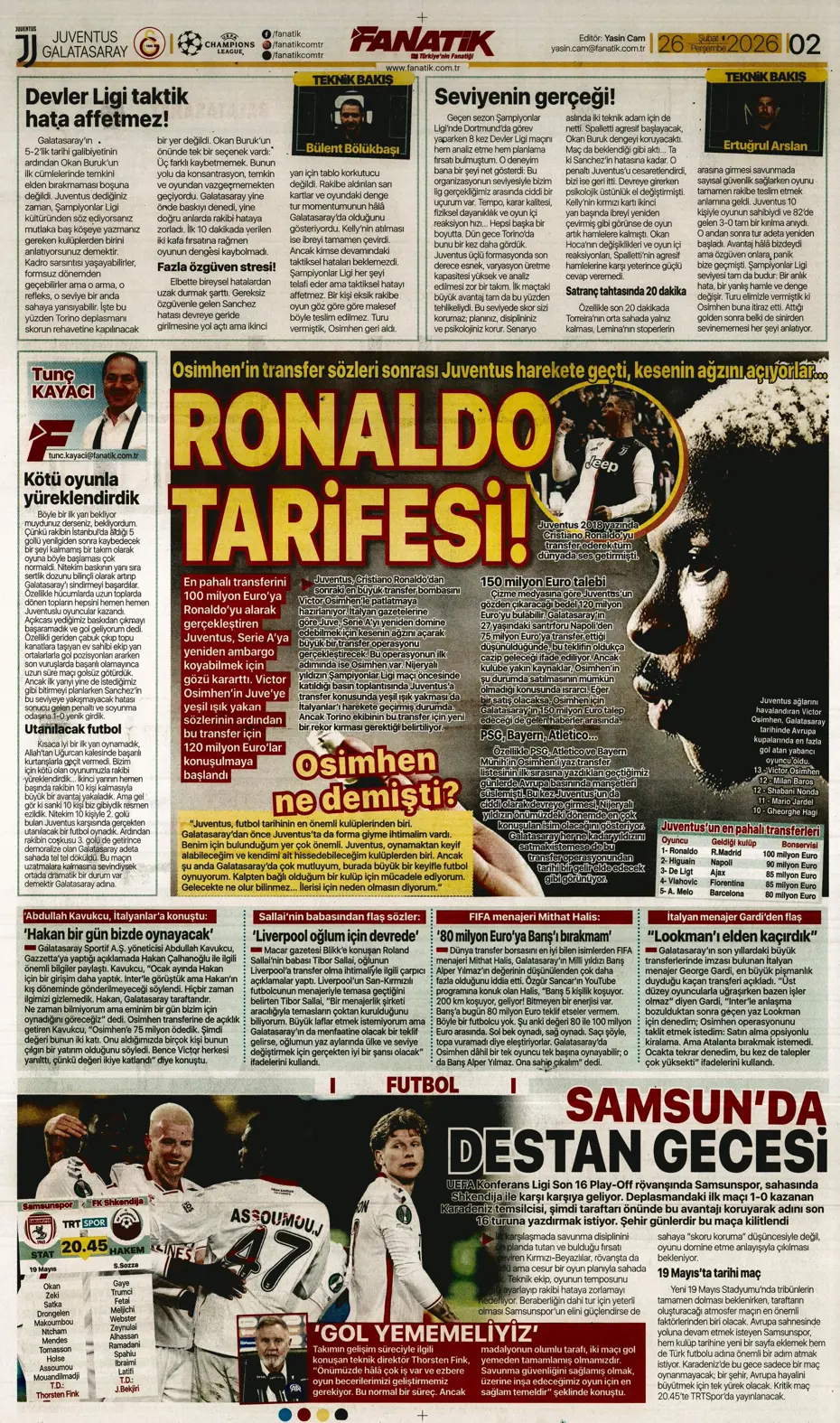 "Galatasaray kabustan zafer çıkardı" | Sporun manşetleri - 4