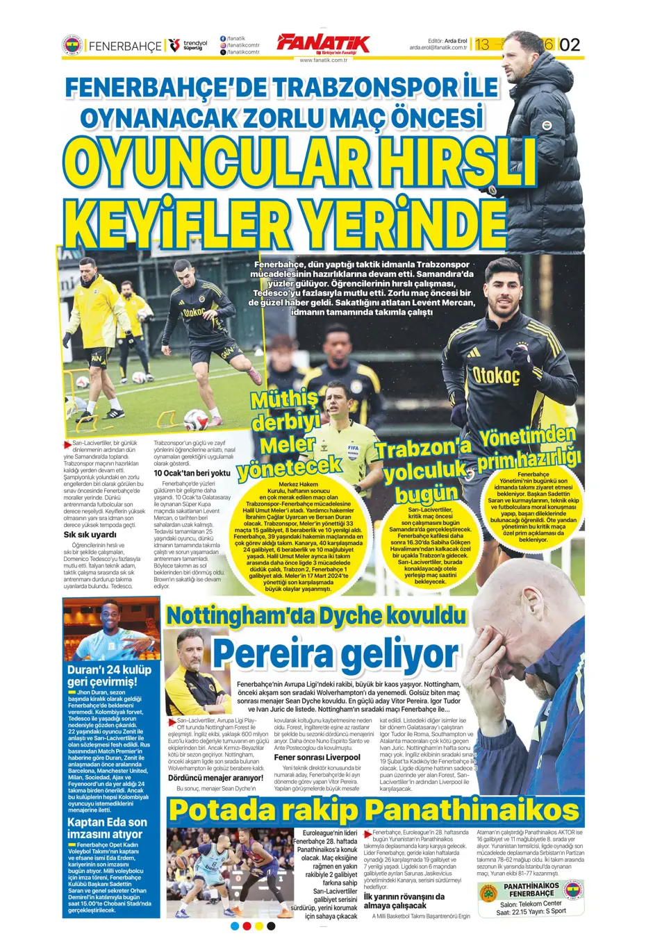 "Tedesco teklifi kabul etmeye yakın" | Sporun manşetleri - 27