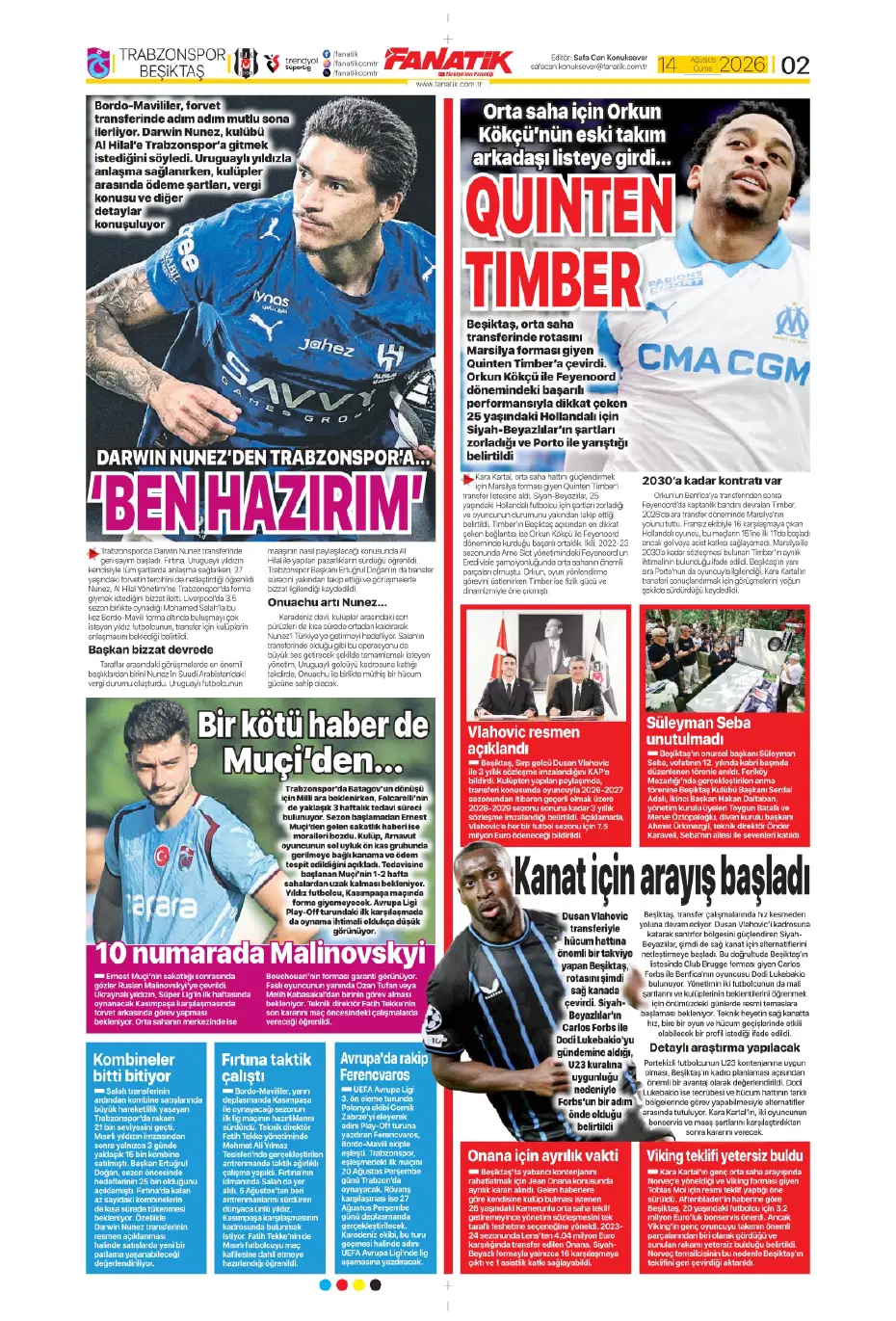 Orkun Kökçü'nün kankası Beşiktaş'a geliyor | Sporun manşetleri - 10