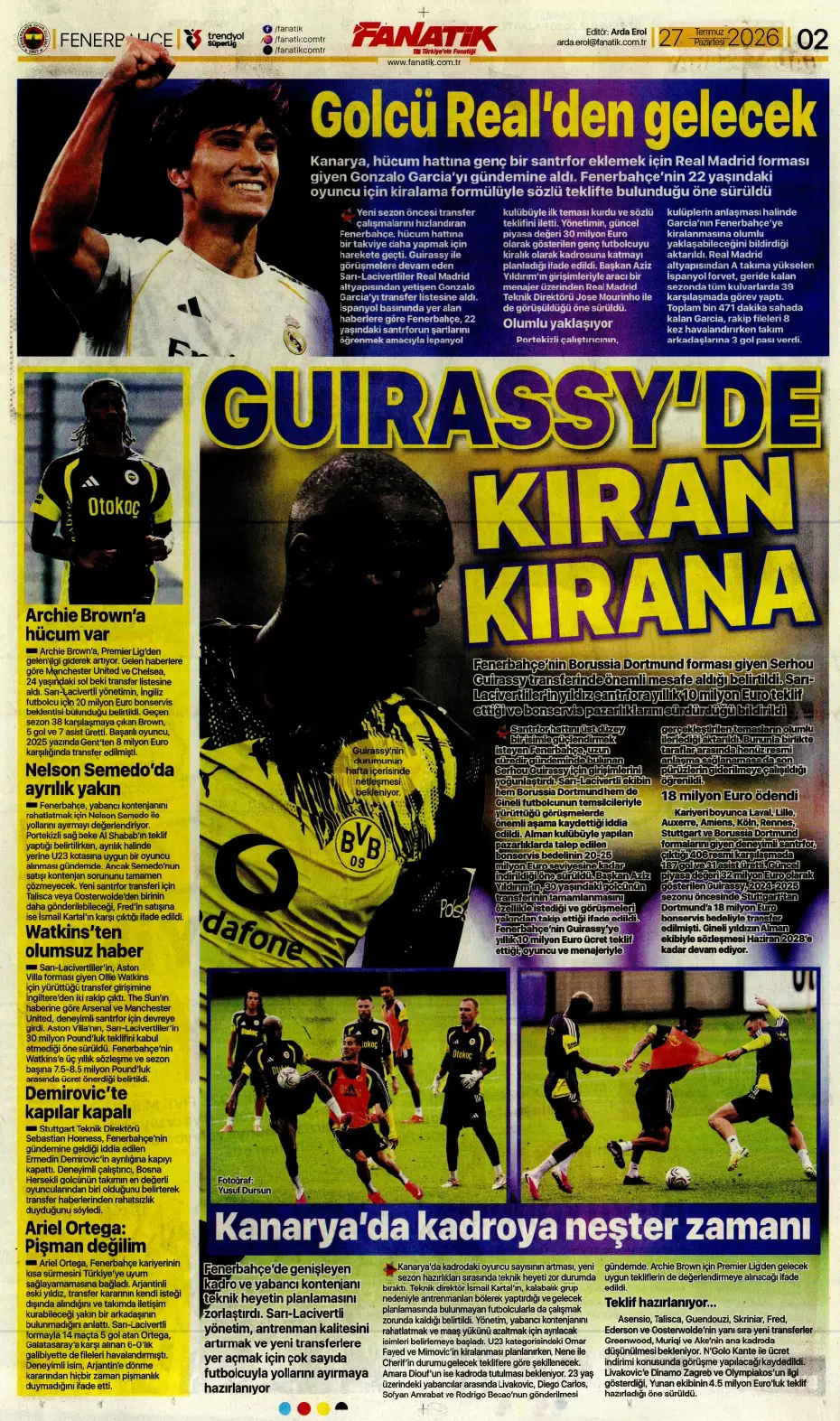 Transferde Günay Güvenç bombası patlamak üzere | Sporun manşetleri - 9