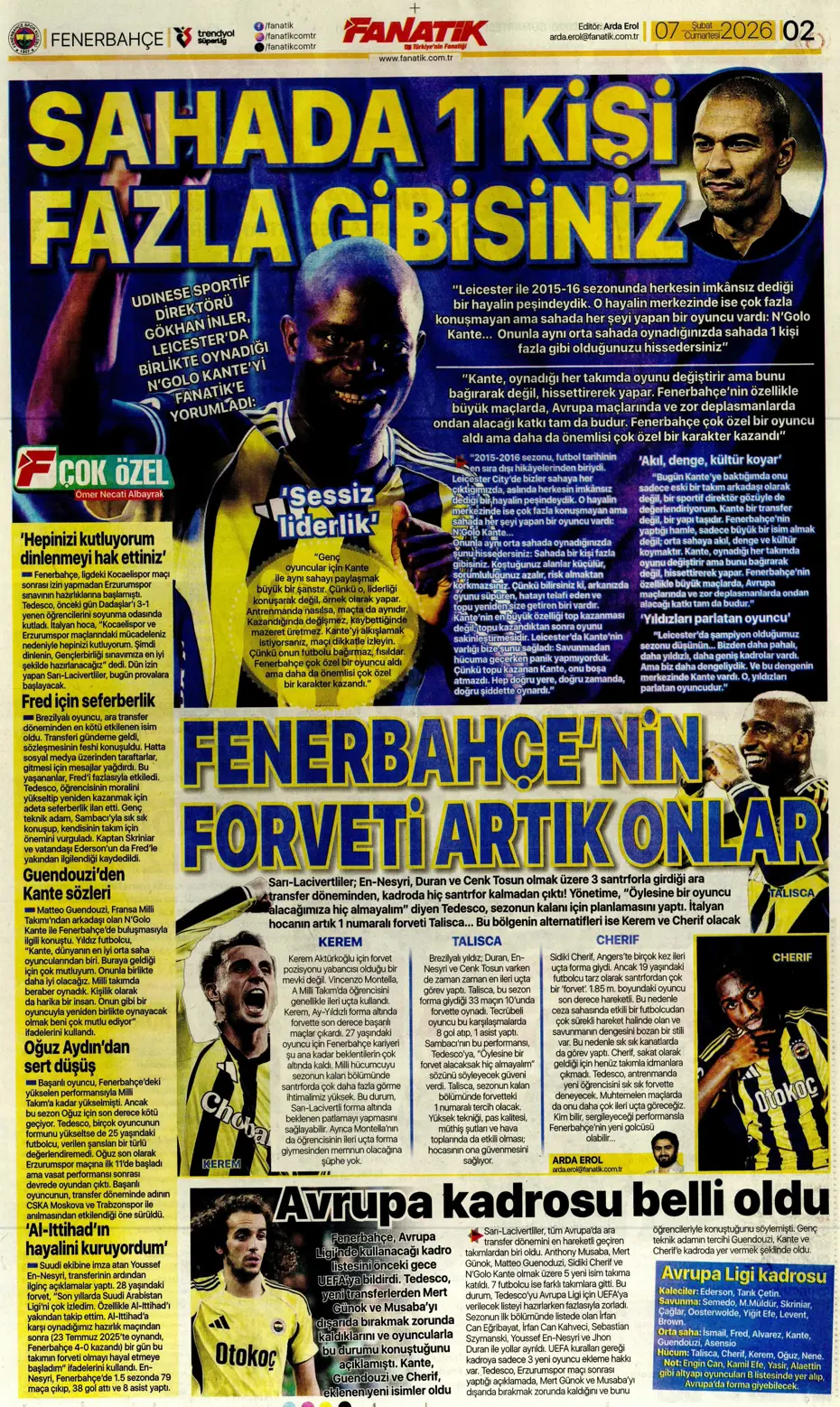 "Icardi ile 2+1 yıl daha" | Sporun manşetleri - 11