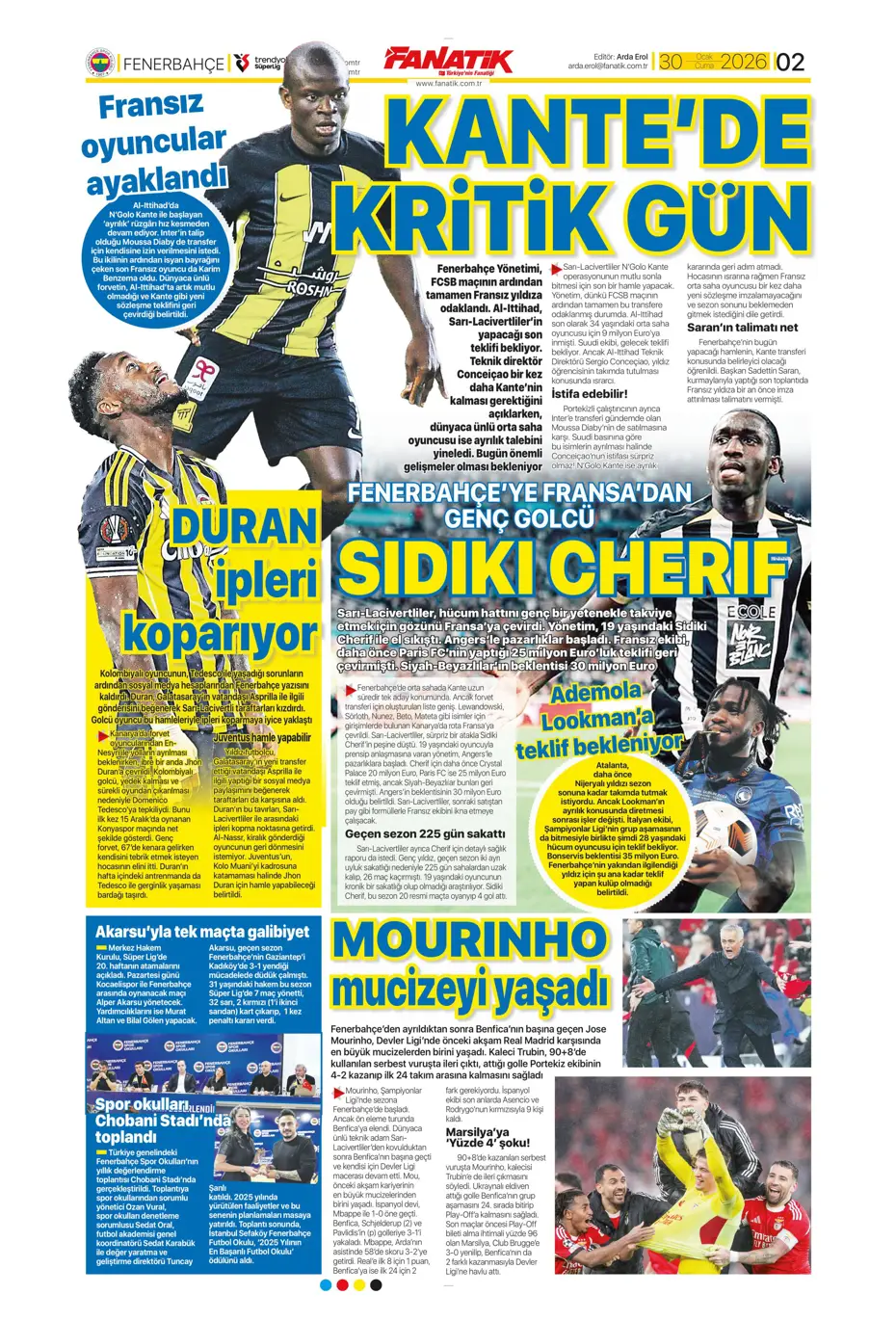 "Galatasaray'ın Gueye transferi tamam" | Sporun manşetleri - 31