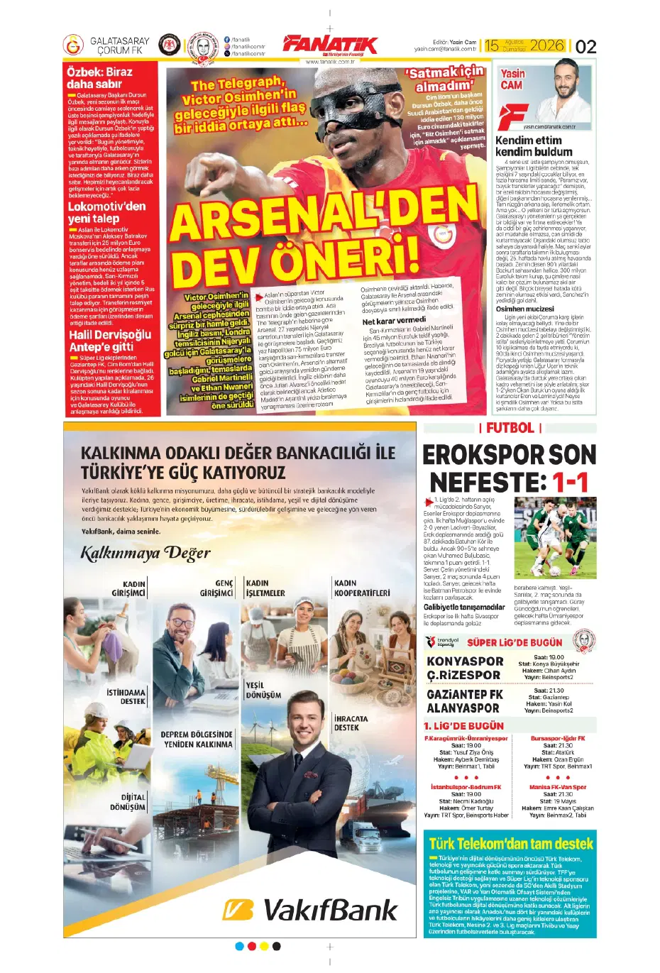 "Darwin Nunez geliyor" | Sporun manşetleri - 27 "Darwin Nunez geliyor" | Sporun manşetleri - 27