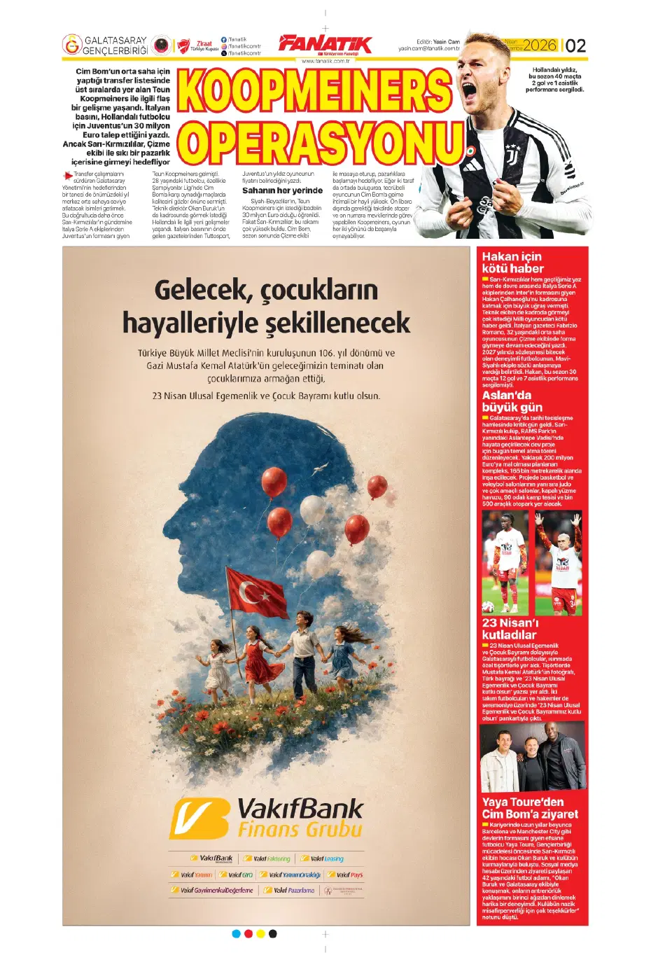 "Koopmeiners Galatasaray'a doğru" | Sporun manşetleri - 27
