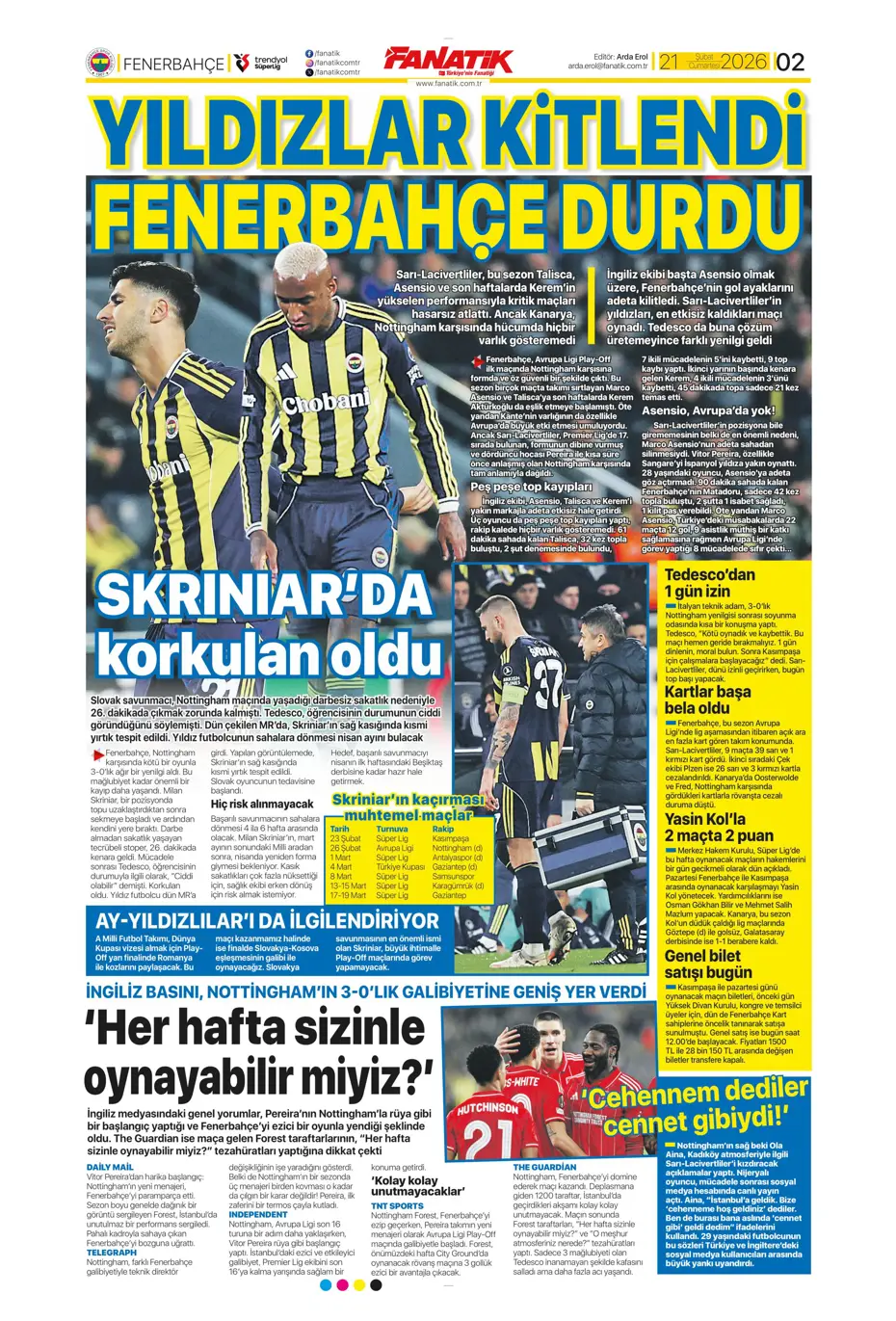 "İlk transfer Altay Bayındır" | Sporun manşetleri - 33