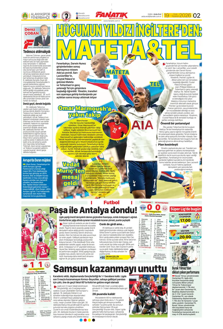 "Sonunda Maestro bombası patlıyor" | Sporun manşetleri - 27