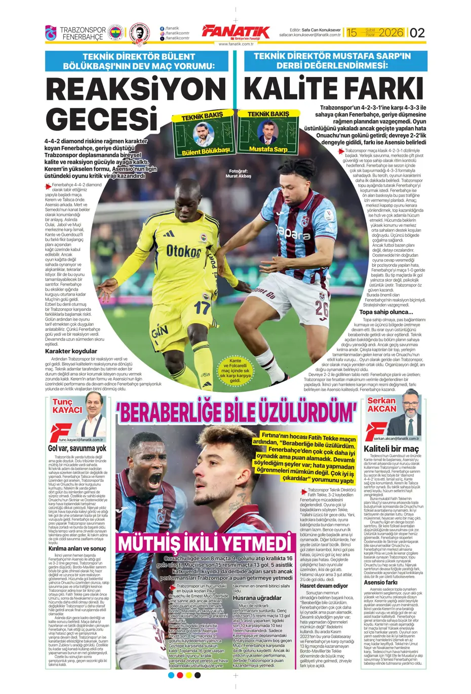 "Eyvah! Galatasaray'da Yunus Akgün endişesi" | Sporun manşetleri - 35 "Eyvah! Galatasaray'da Yunus Akgün endişesi" | Sporun manşetleri - 35