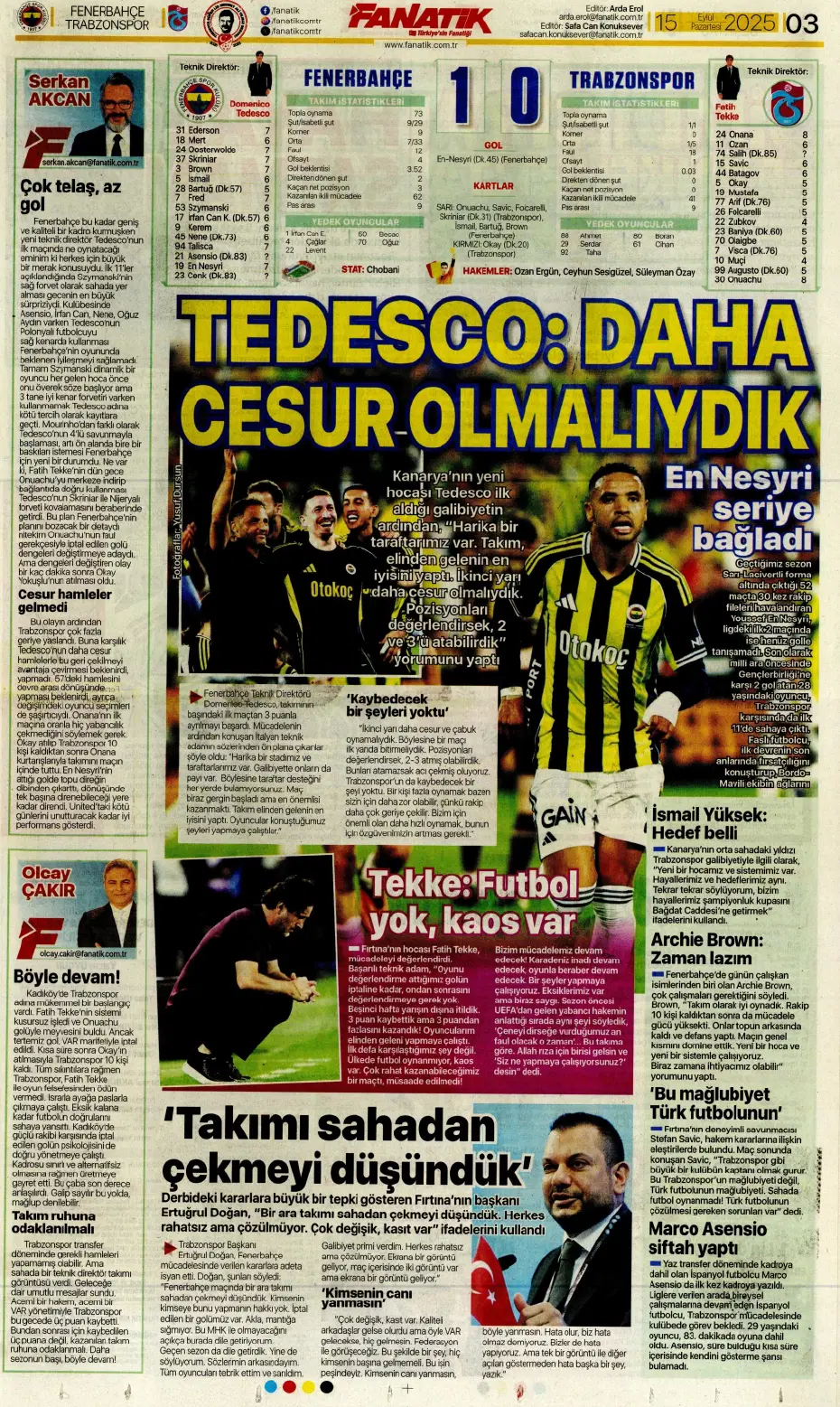"Galatasaray'da Leroy Sane sıkıntısı" | Sporun manşetleri - 25