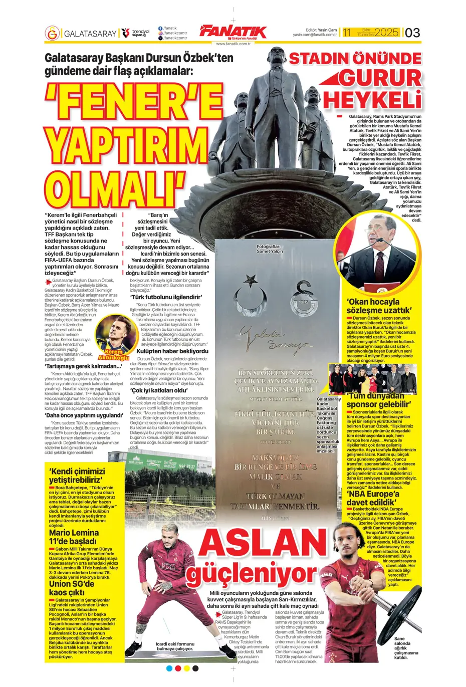 "Sergen Yalçın'ın yeni hedefi Çağlar Söyüncü" | Sporun manşetleri - 37