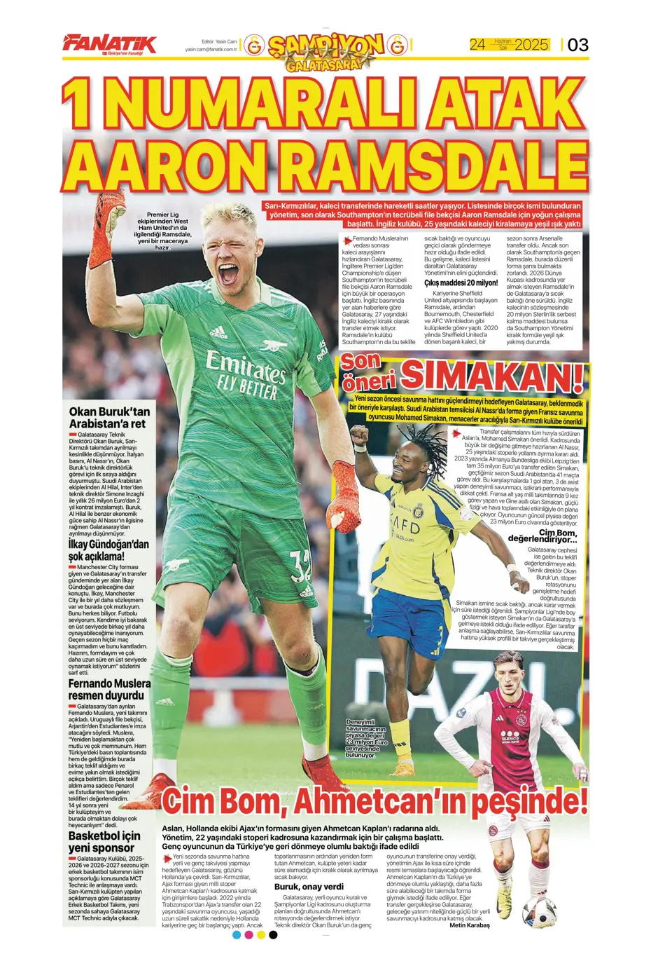 "Victor Osimhen'de son 16 gün" | Sporun manşetleri - 31