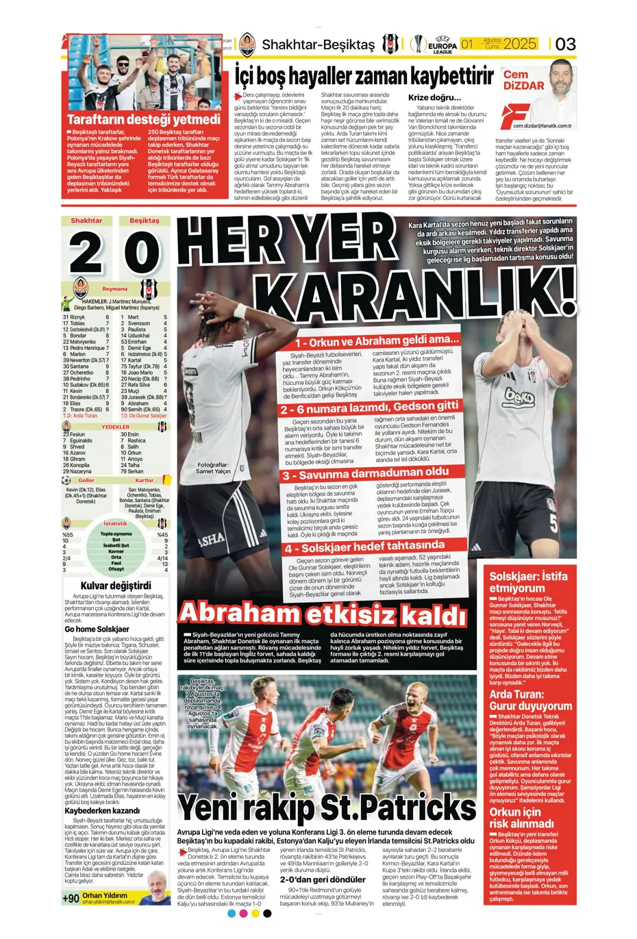 "Ederson için geri sayım" | Sporun manşetleri - 30
