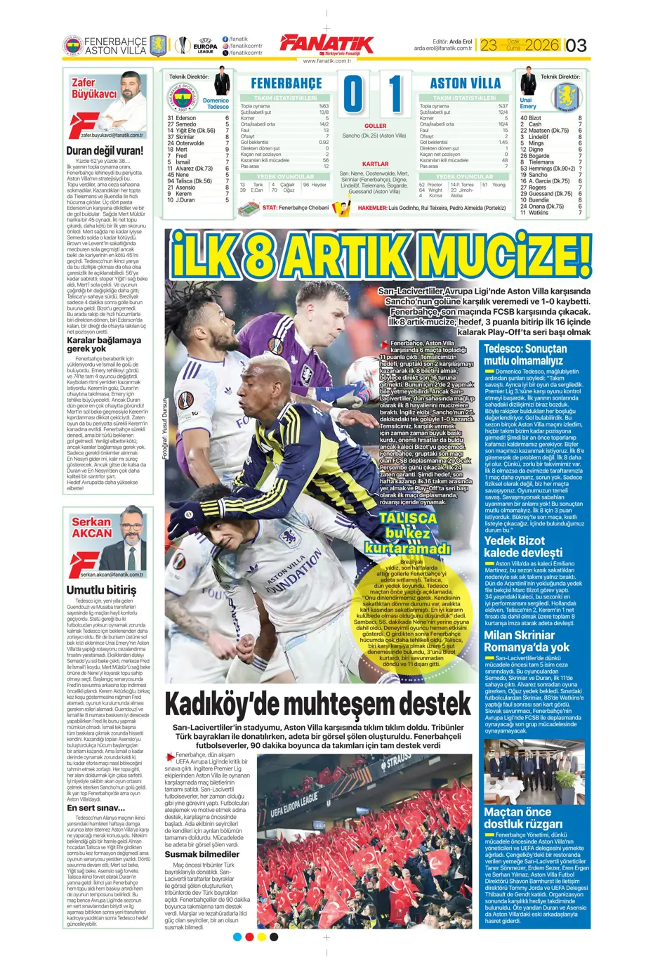 "Fenerbahçe'de En-Nesyri'nin yerine gelecek golcü belli" | Sporun manşetleri - 26 "Fenerbahçe'de En-Nesyri'nin yerine gelecek golcü belli" | Sporun manşetleri - 26