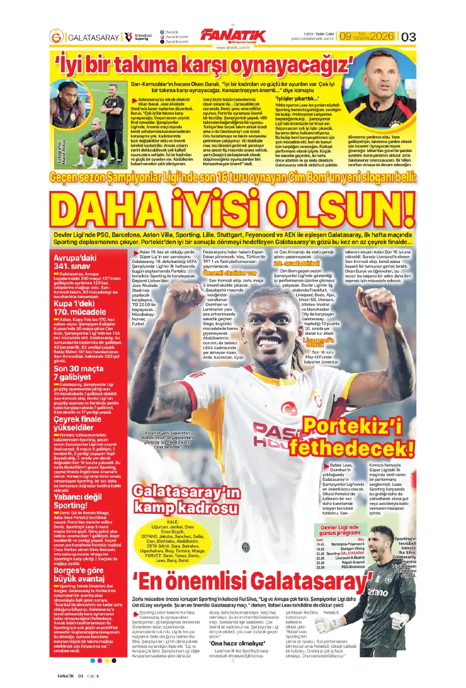 Ve Galatasaray'da anlaşma tamam, 4 yıllık imza: Resmi açıklama an meselesi | Sporun manşetleri - 11 Ve Galatasaray'da anlaşma tamam, 4 yıllık imza: Resmi açıklama an meselesi | Sporun manşetleri - 11