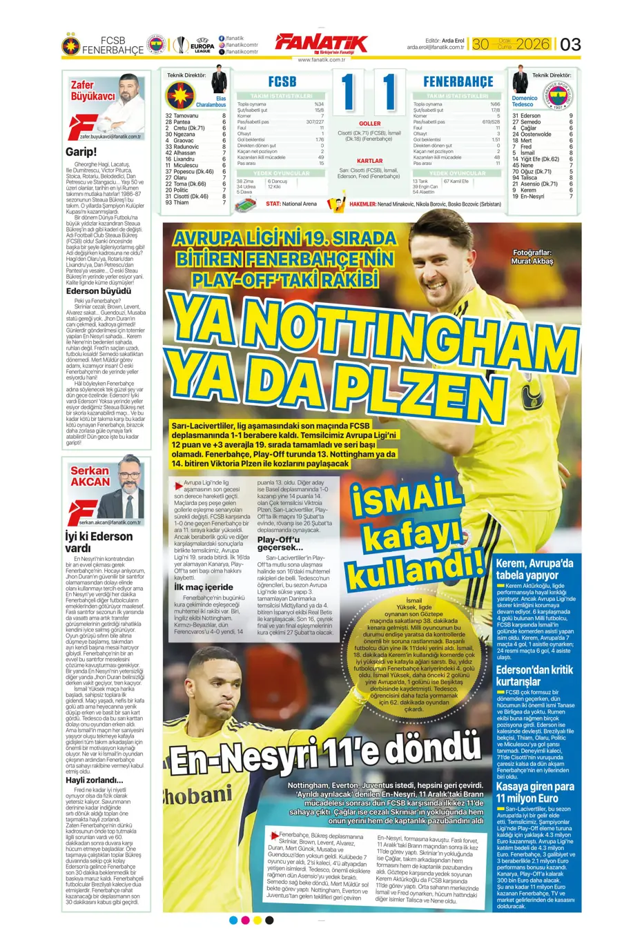 "Galatasaray'ın Gueye transferi tamam" | Sporun manşetleri - 37