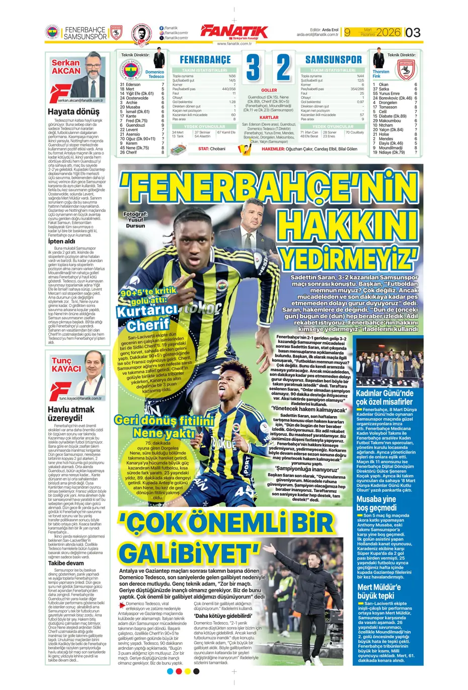 "Eller yukarı! Ben Cherif" | Sporun manşetleri - 23
