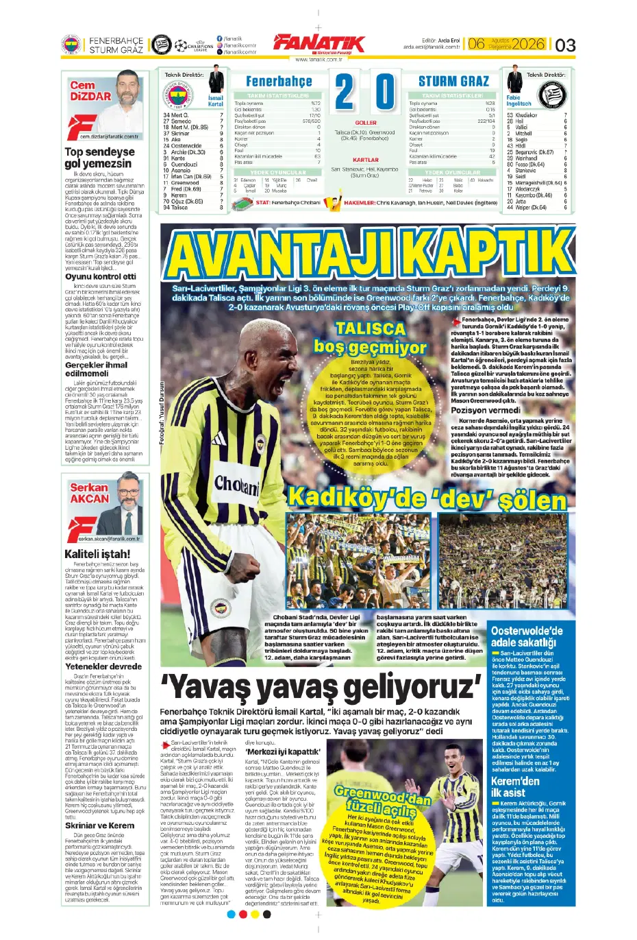 Tüm dünya Salah ve Trabzonspor'u konuşuyor | Sporun manşetleri - 8 Tüm dünya Salah ve Trabzonspor'u konuşuyor | Sporun manşetleri - 8