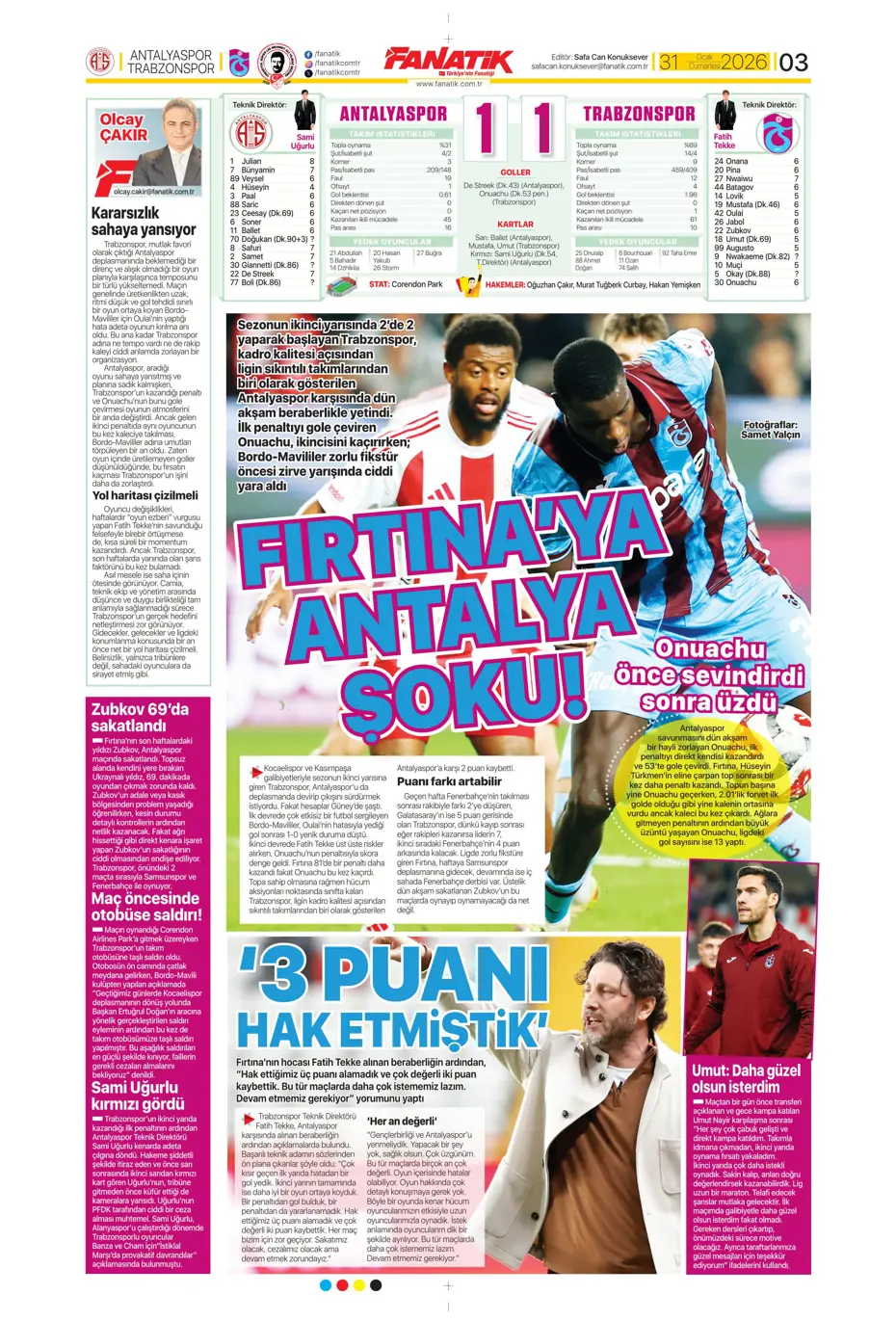 "Lookman, Fenerbahçe'de" | Sporun manşetleri - 35