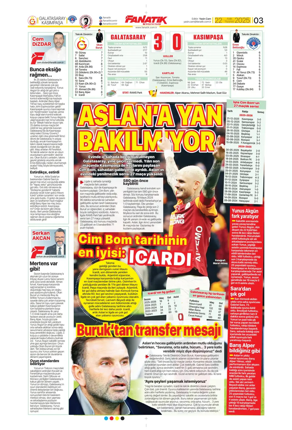 "Fenerbahçe'de 2 isim takımdan ayrılıyor: 35 milyon euro" | Sporun manşetleri - 28