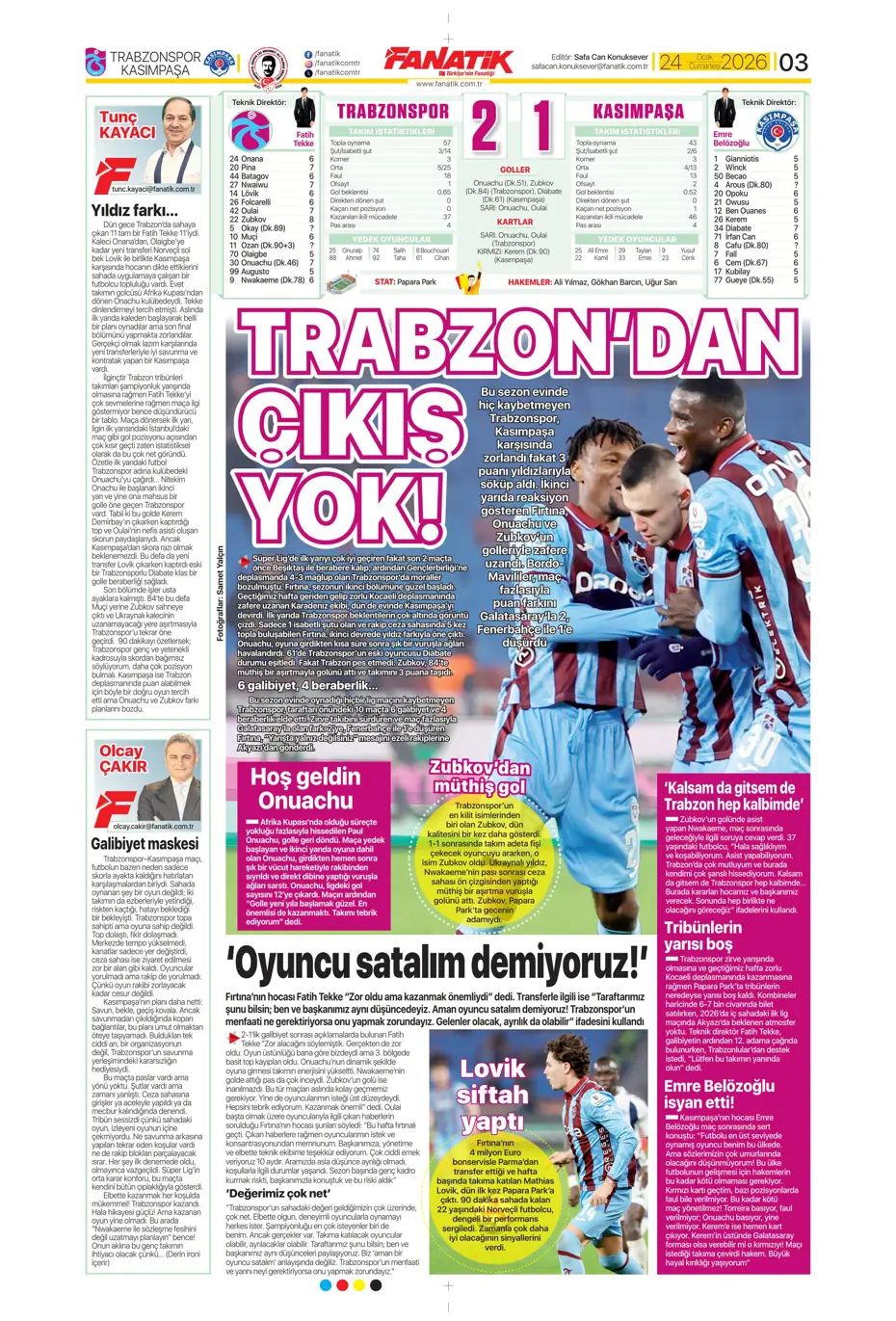 "Yaser Asprilla, Galatasaray'da" | Sporun manşetleri - 22