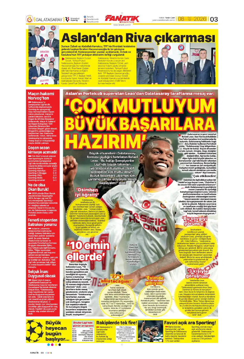 "Ertuğrul Doğan'la görüşen Vitor Pereira'dan Trabzonspor kararı" | Sporun manşetleri - 13 "Ertuğrul Doğan'la görüşen Vitor Pereira'dan Trabzonspor kararı" | Sporun manşetleri - 13