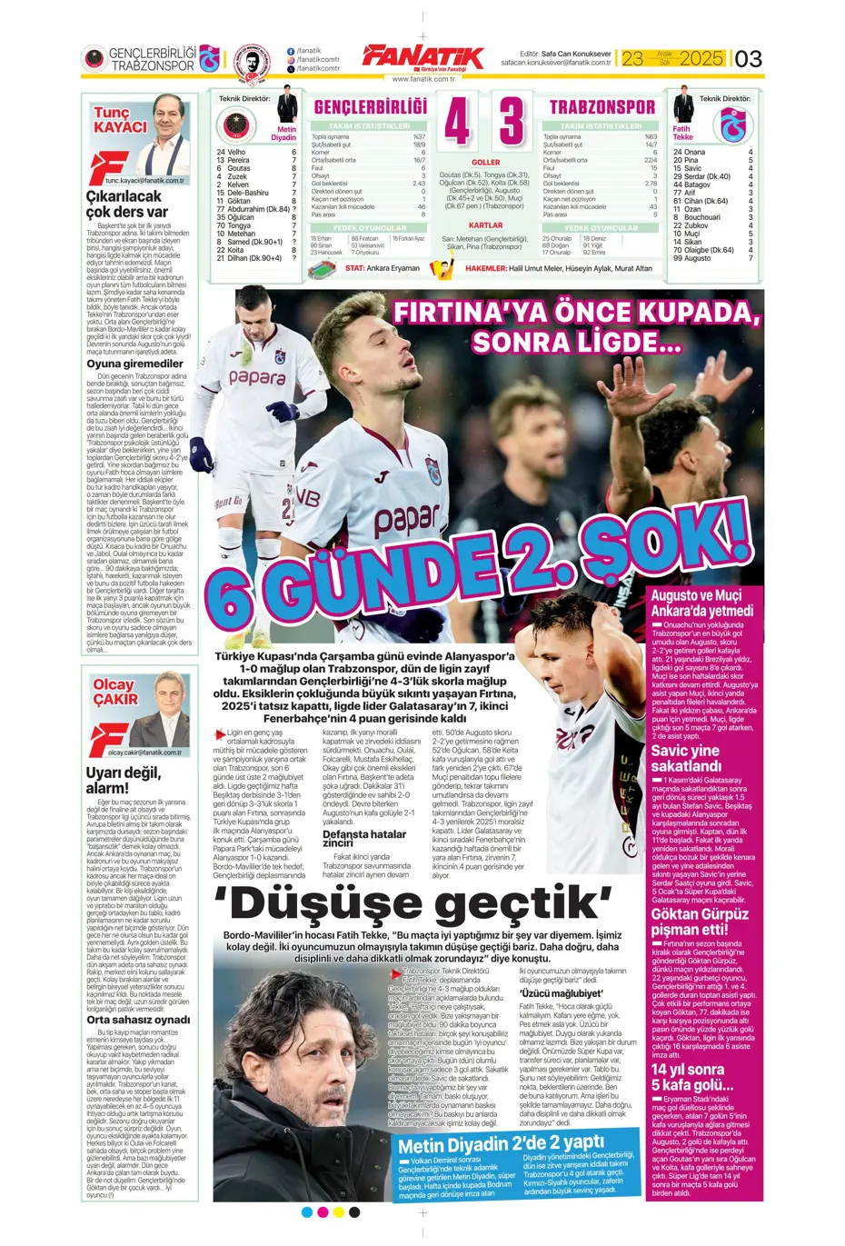 "Fenerbahçe'den Talisca'yla ilgili son karar çıktı" | Sporun manşetleri - 32 "Fenerbahçe'den Talisca'yla ilgili son karar çıktı" | Sporun manşetleri - 32