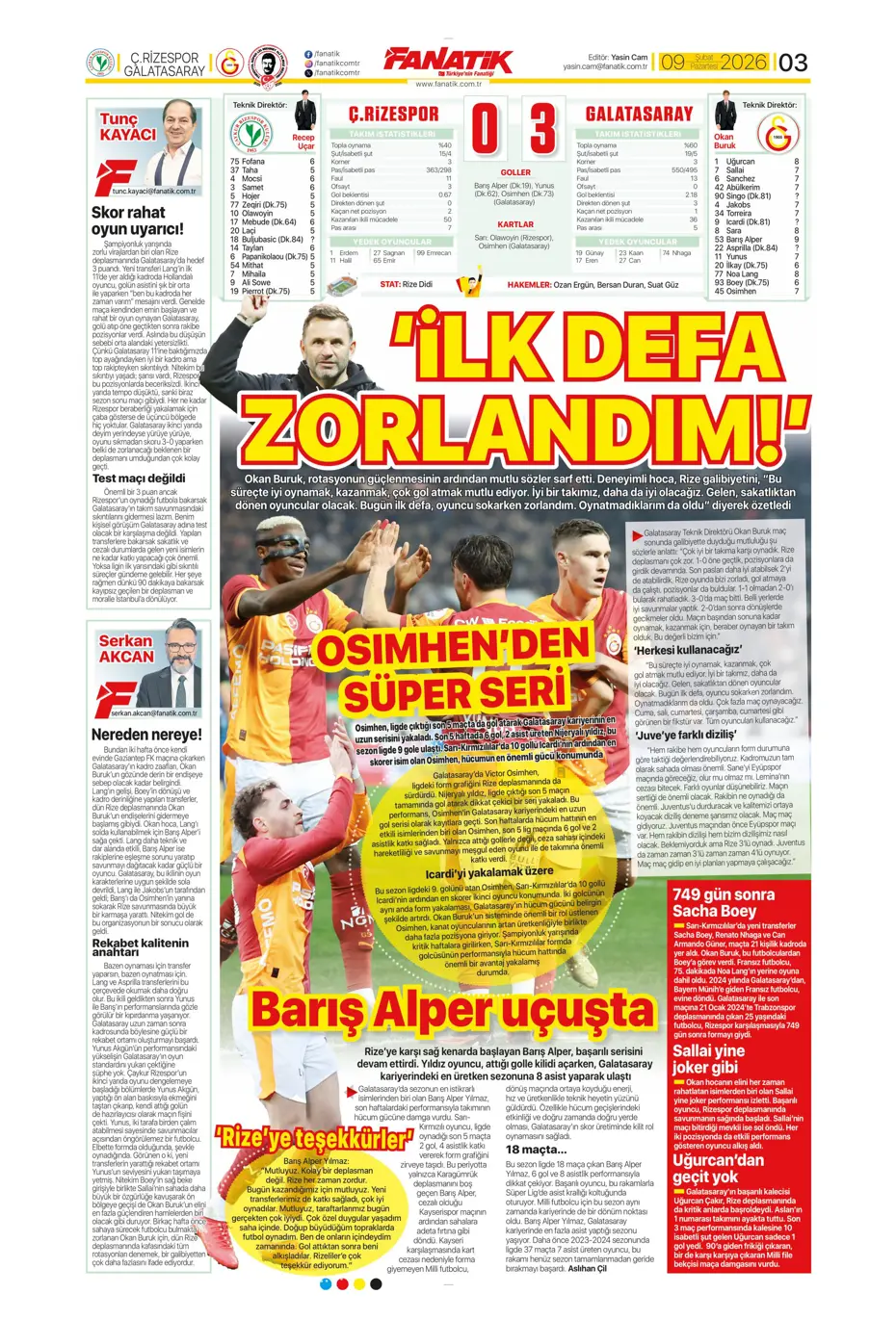 "Galatasaray'da yeni sezonun ilk transferi şimdiden belli" | Sporun manşetleri - 33