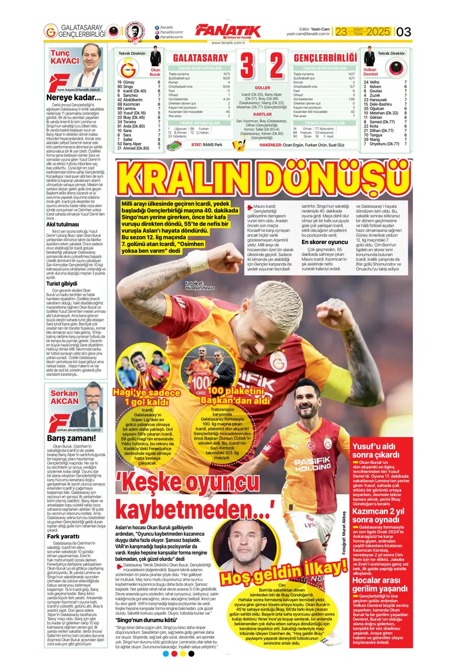 "Jadon Sancho bedavaya Fenerbahçe'ye" | Sporun manşetleri - 21