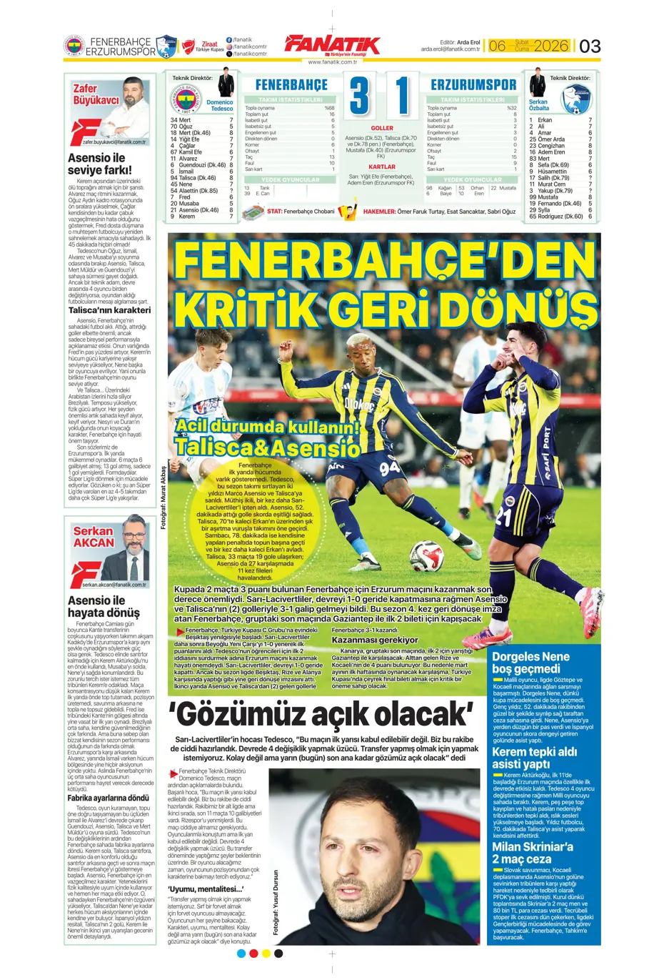 "Transferin son günü Aral Şimşir bombası" | Sporun manşetleri - 32 "Transferin son günü Aral Şimşir bombası" | Sporun manşetleri - 32