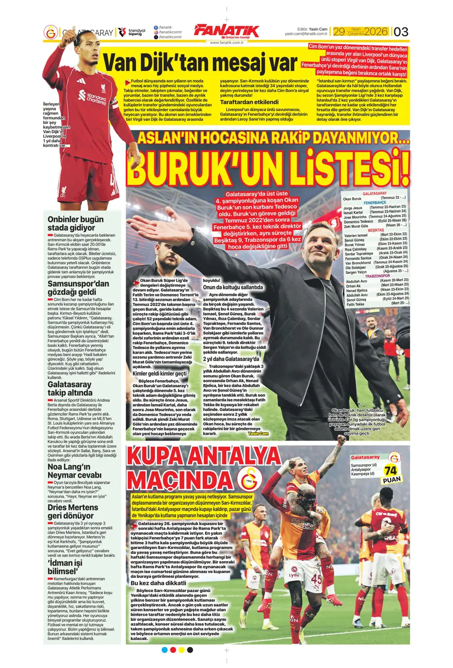 Daha fesih imzası kurumadan Tedesco'ya talip çıktı | Sporun manşetleri - 28