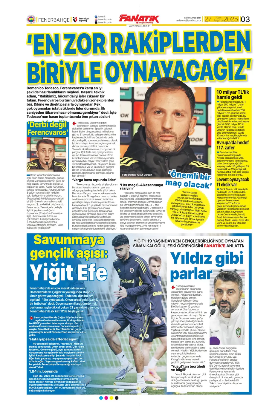 "Galatasaray'ı FIFA virüsü sardı" | Sporun manşetleri - 29