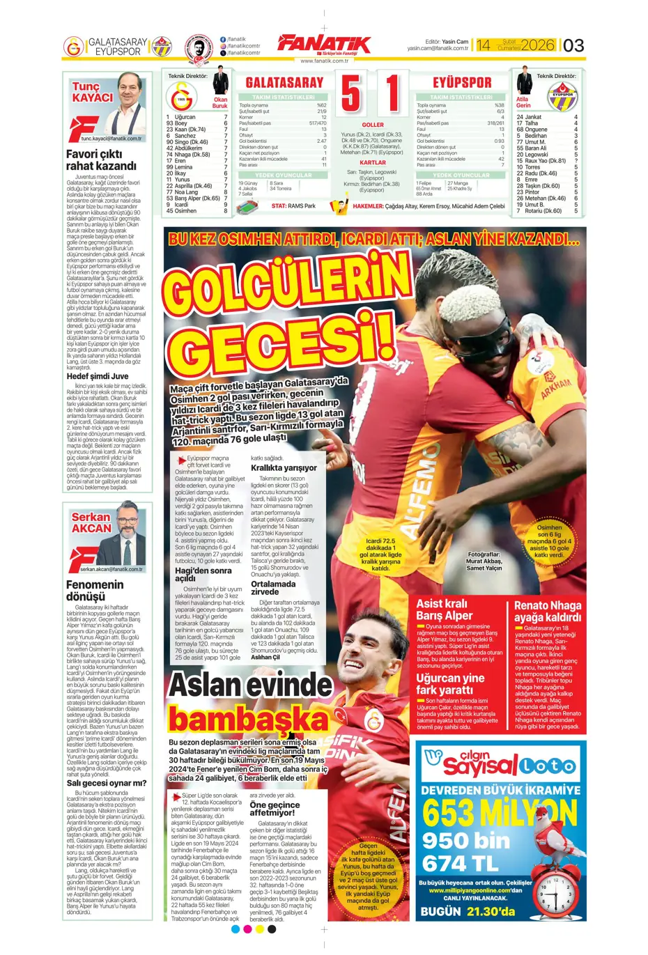 "Tedesco'dan Kerem Aktürkoğlu ve Musaba için flaş karar" | Sporun manşetleri - 31 "Tedesco'dan Kerem Aktürkoğlu ve Musaba için flaş karar" | Sporun manşetleri - 31