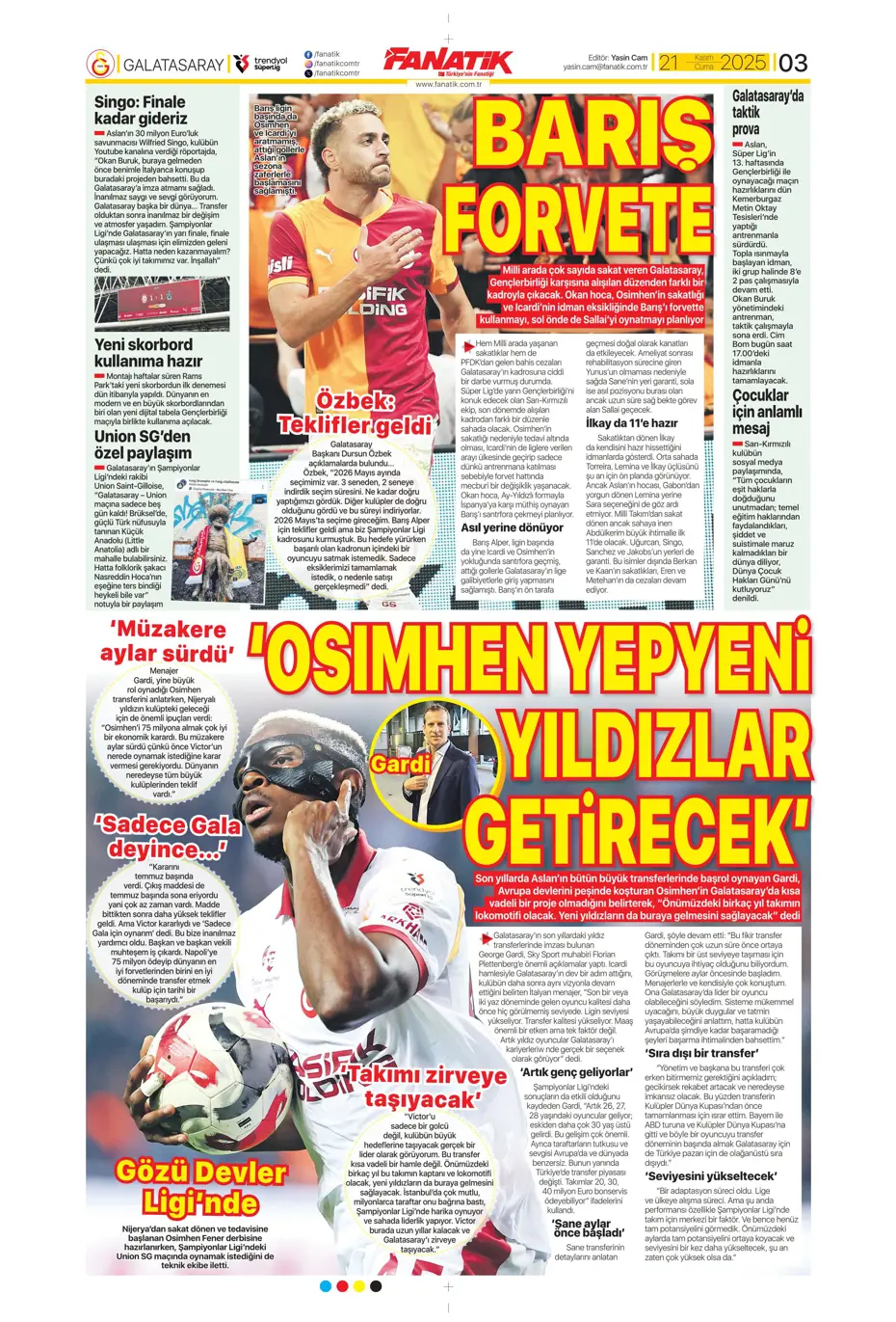 "Galatasaray'dan Rodrygo bombası" | Sporun manşetleri - 20
