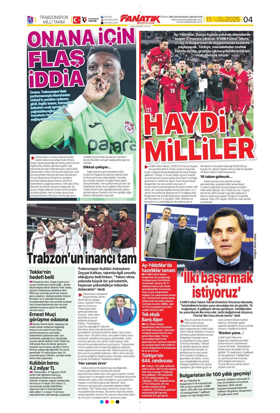 "Sergen Yalçın'ın yeni hedefi Çağlar Söyüncü" | Sporun manşetleri - 36