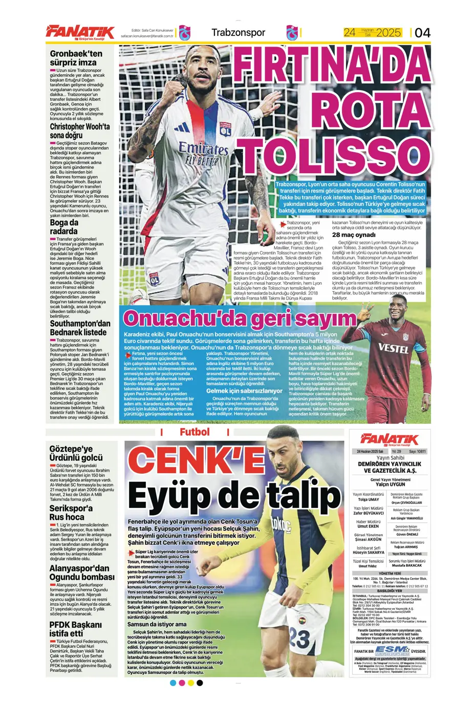 "Victor Osimhen'de son 16 gün" | Sporun manşetleri - 30