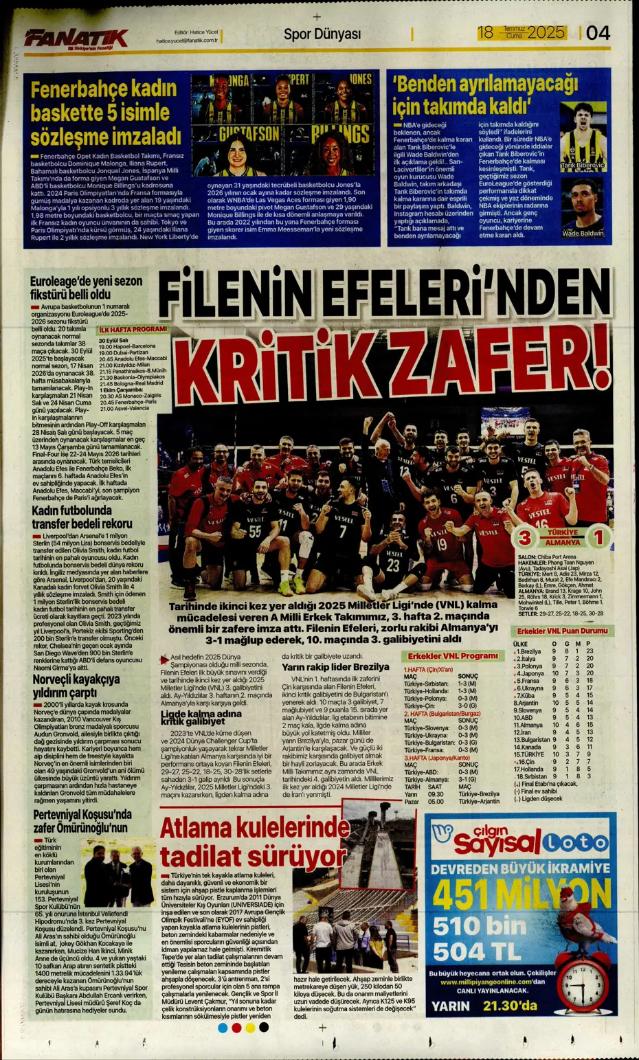 "Fenerbahçe'ye En-Nesyri piyangosu" | Sporun manşetleri - 28
