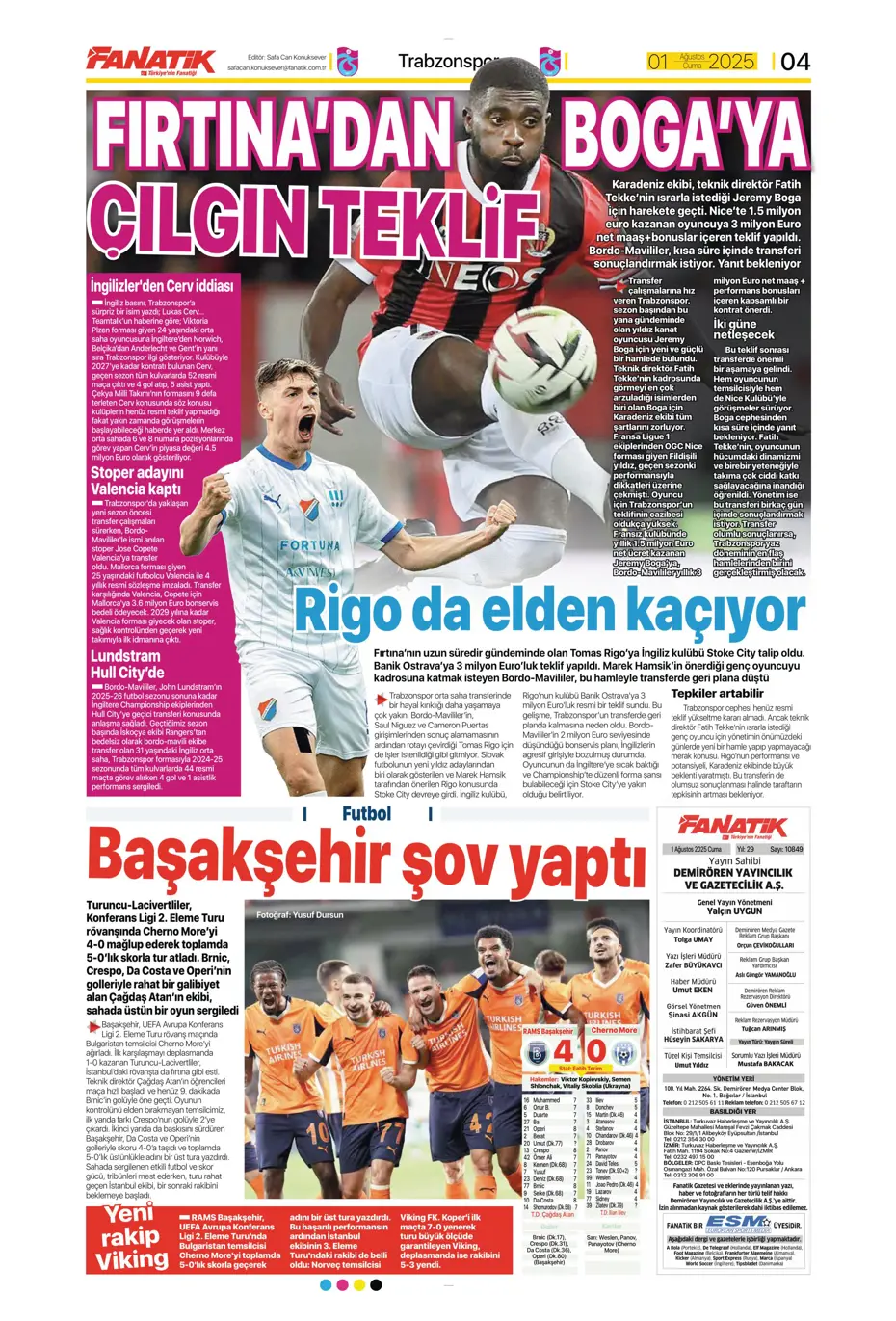 "Ederson için geri sayım" | Sporun manşetleri - 29