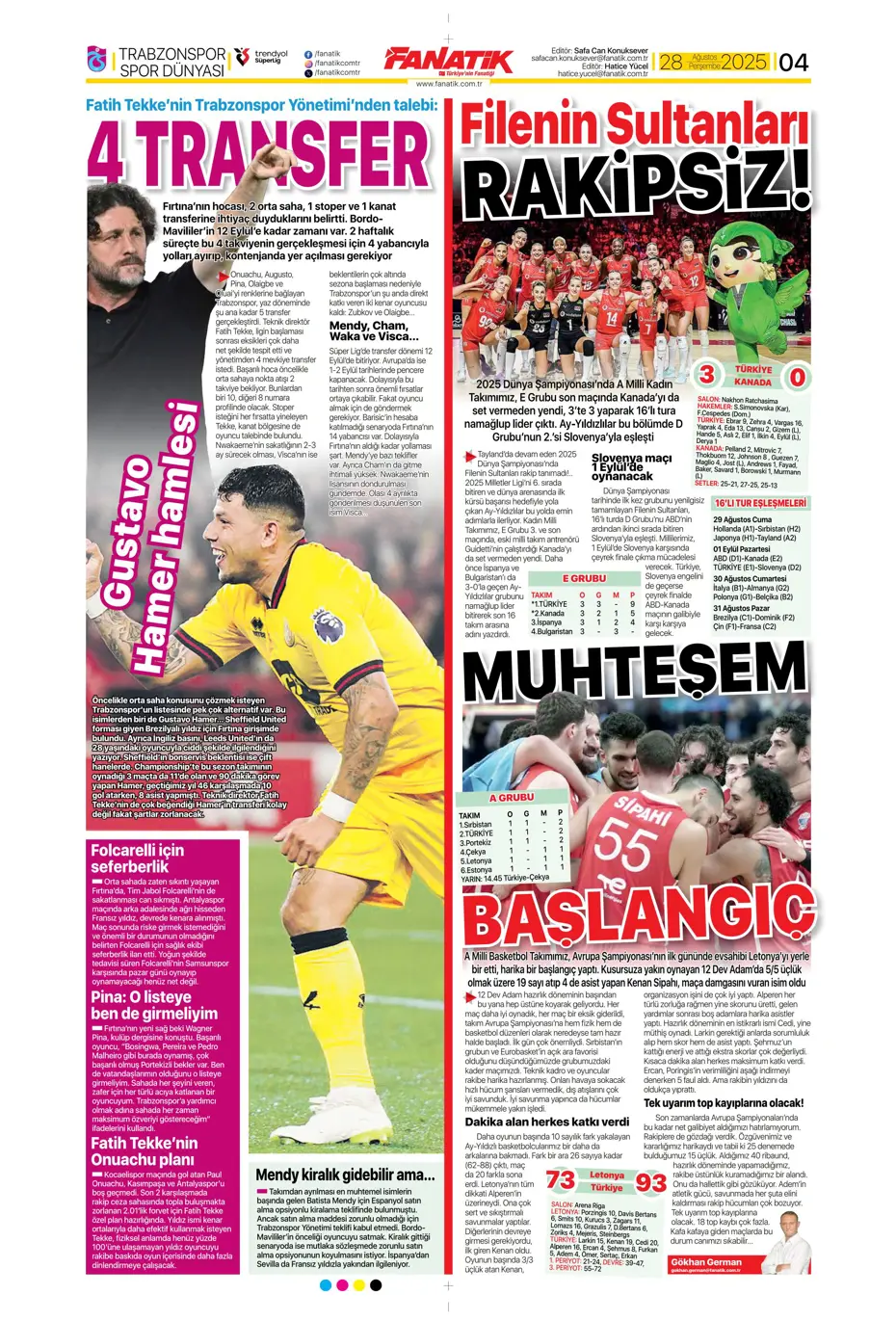 "Kerem Fenerbahçe'yi de Mourinho'yu da bitirdi" | Sporun manşetleri - 30